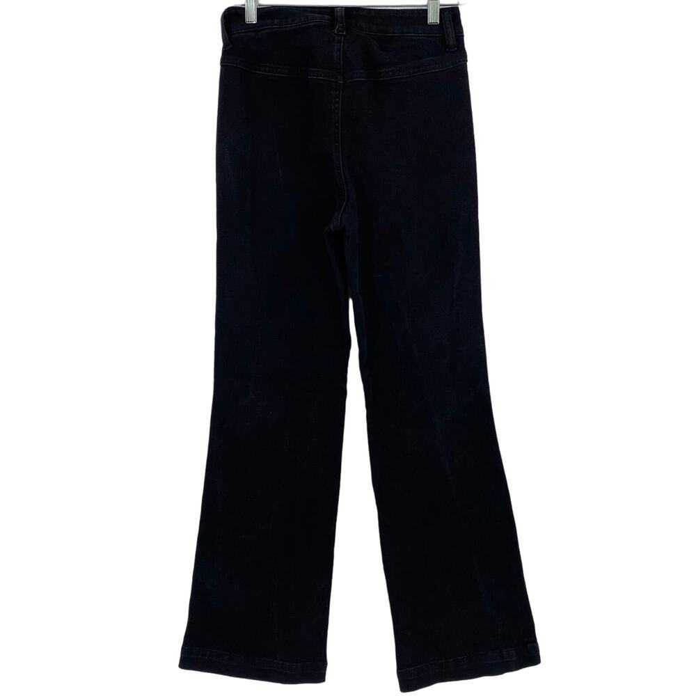 Indigo Rein Black Bareback Pocket Flare Jeans Size 7 / 27